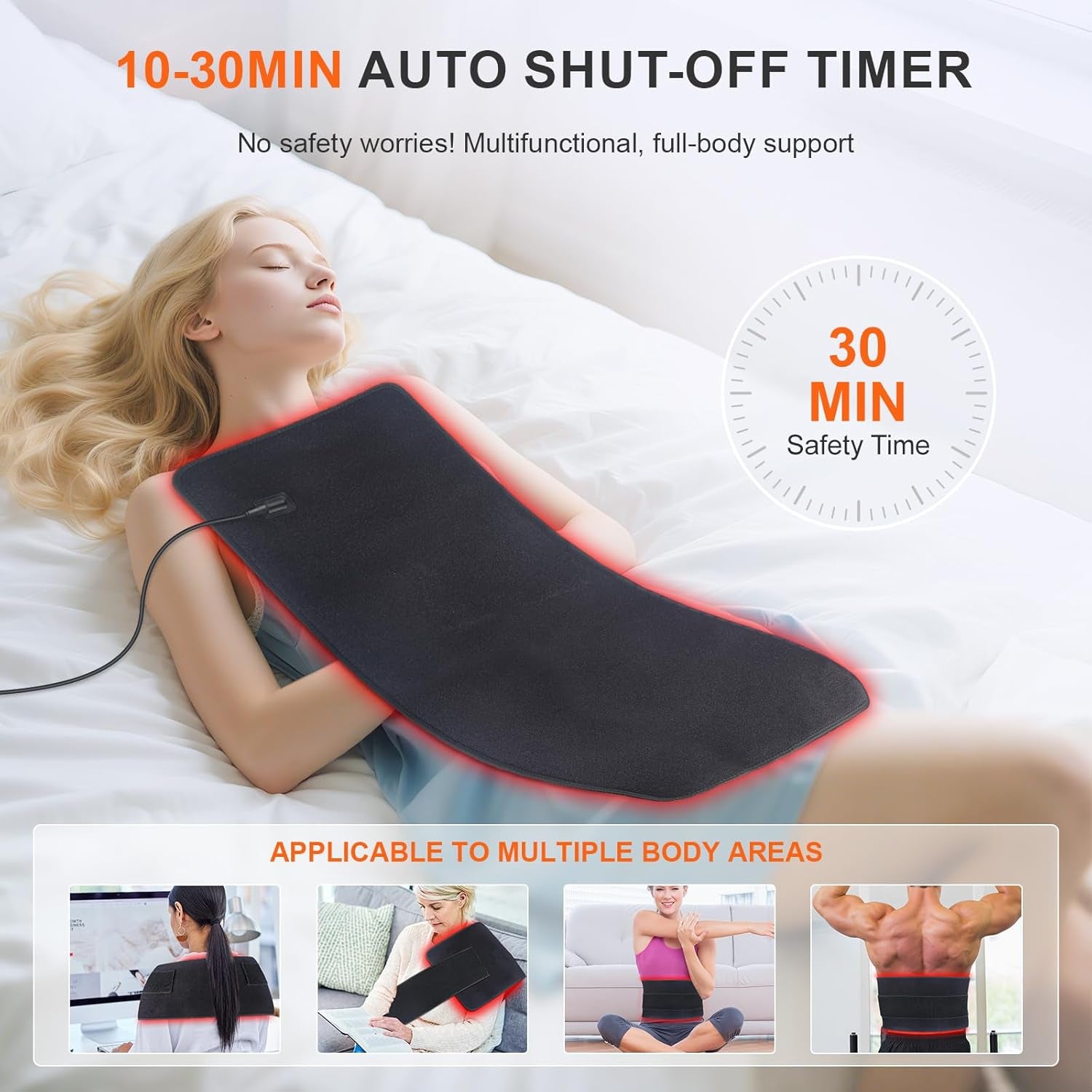 Red Light Therapy Mat, 360PCS Large Red Light Therapy Pad for Body with 660Nm 850Nm near Infrared Light Redlight Therapy Devices Mats Belt for Back Waist Shoulder Discomfort with Timer Pulse